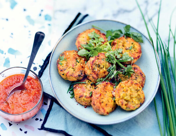 Tupperware Kesäkurpitsa- ja parmesaanifritterit 